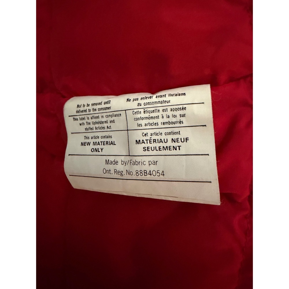 Eddie Bauer Puffer Vest Mens 44 Red Goose Down Quilted Vintage 0752 - Picture 6 of 6